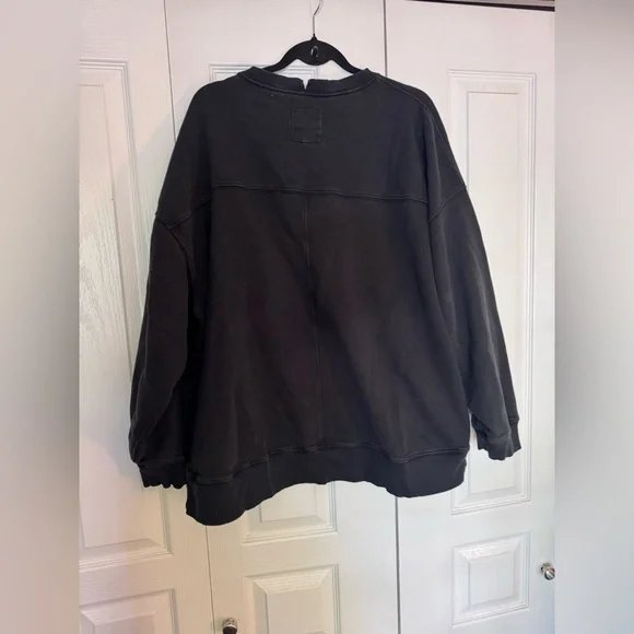 Aerie Oversized Crewneck Distressed Sweater size XL - Picture 3 of 5